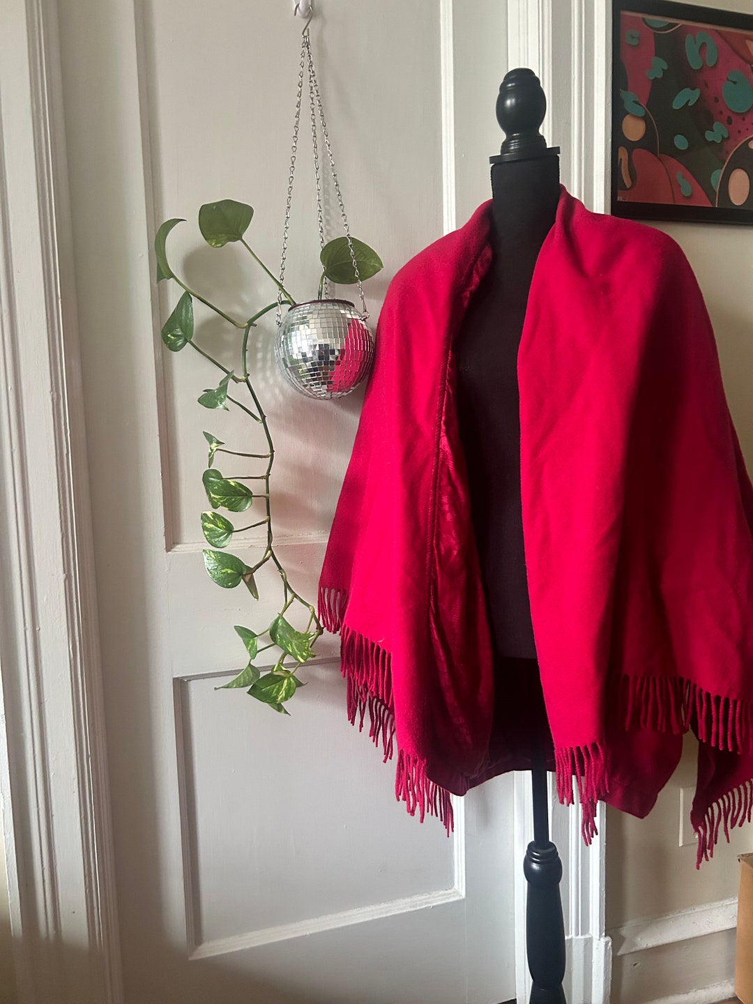 80s Era Hot Pink Wool Blend Coat by Byblos Etsy