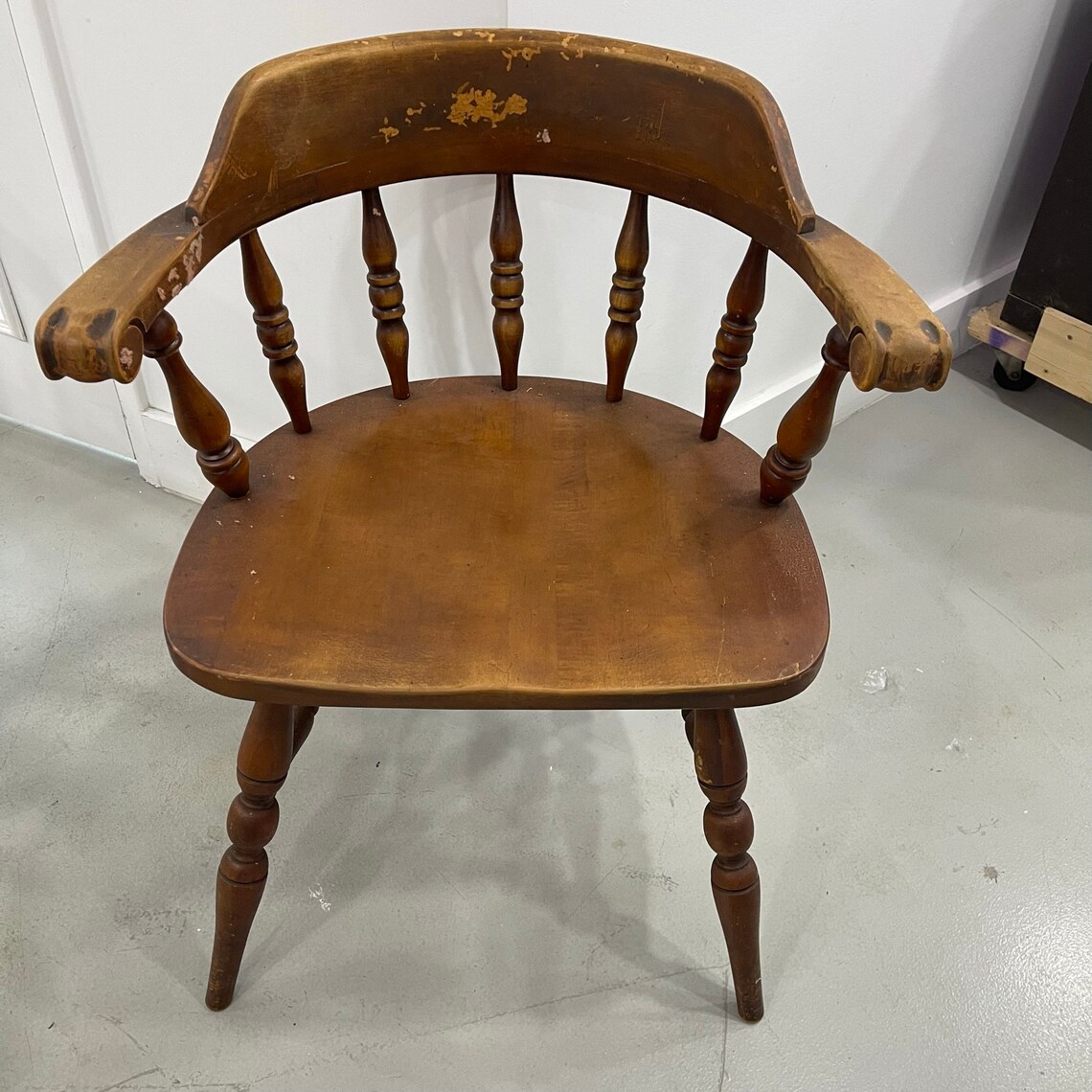 Set of 4 Thomasville Stamped Country Farmhouse Vintage Dining Chair