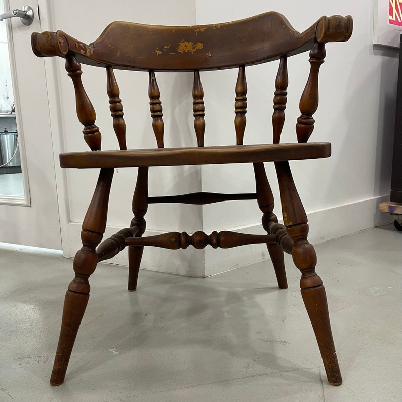 Set of 4 Thomasville Stamped Country Farmhouse Vintage Dining Chair