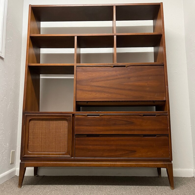 JV Van Sciver MCM Room Divider Office Secretary Desk Shelve Shelving