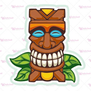 Tiki Cookie Cutter with IMAGE