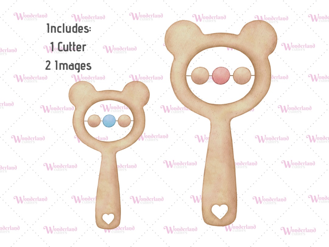 Baby Rattle Cookie Cutter Fondant Cutter or Clay Cutter With Etsy