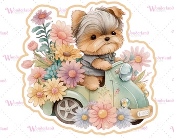 Yorkie Vespa Cookie Cutter with IMAGE