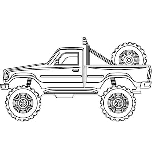 26 Children&#39;s Monster Truck Coloring Pages!