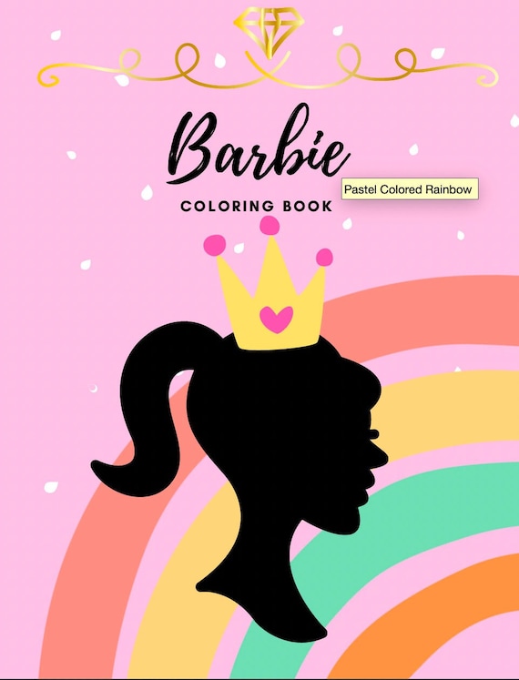 Barbie Coloring Book 30 Pages digital Download with Cover 