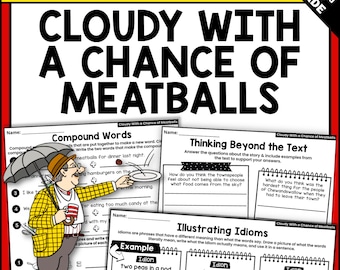 Cloudy with a Chance of Meatballs Read-Aloud Activities and Book Companion