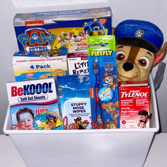 Paw Patrol Sick Day Kit Get Well Basket Etsy