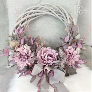 Handmade Pivoine Porte osier Couronne Handmade Pivoine Porte osier Couronne