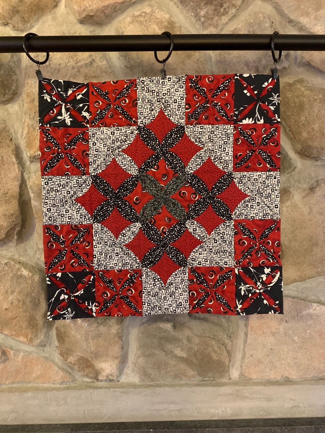 Cathedral Window Wall Hanging Etsy