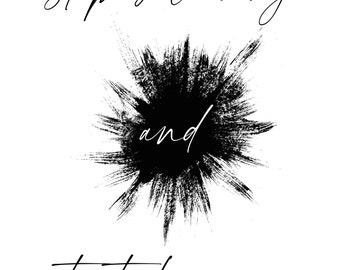 1 Piece Wall Art Printable Quote For Home and Office Decor, Stop believing and start knowing, Black and White Canvas Set.