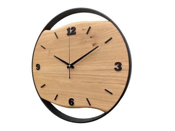 Holz Eiche Massiv Wanduhr Wildeiche Wanduhr Olivenholz Holz Uhr