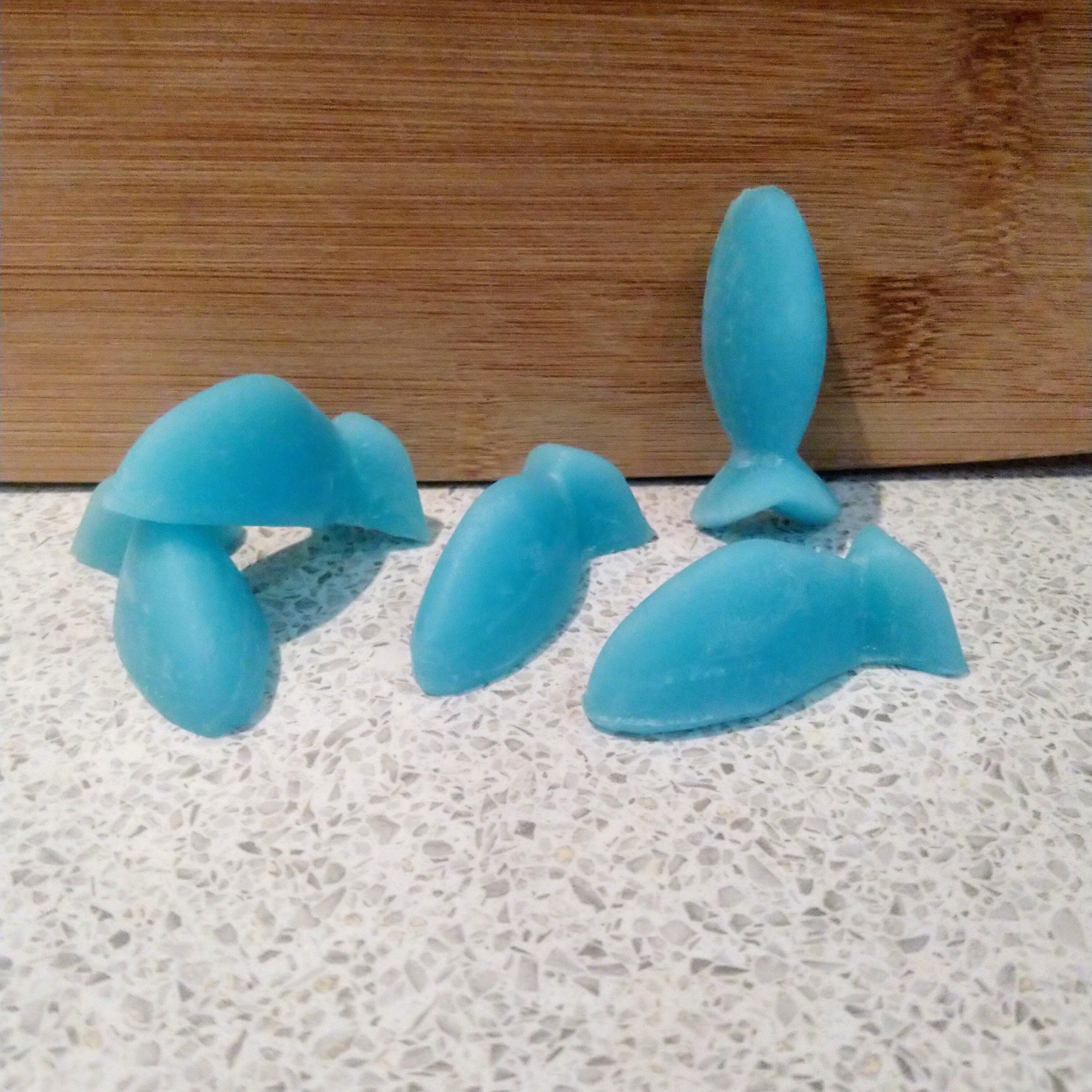 Blue fish shaped wax melts Vanilla scented Etsy