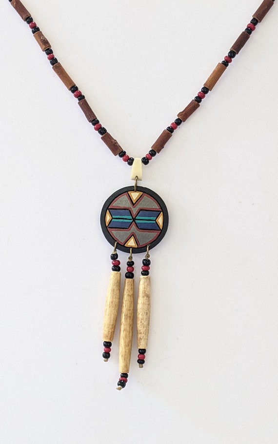 Artisanal Gourd Necklace by Artist Chuck Spencer--