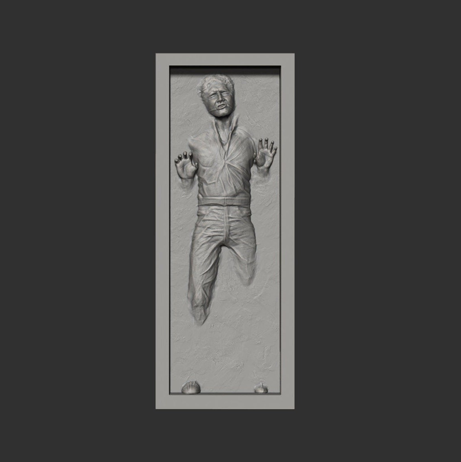 Han Solo Carbonite 3d Model STL Format 3d Files CNC Machining STL File ...