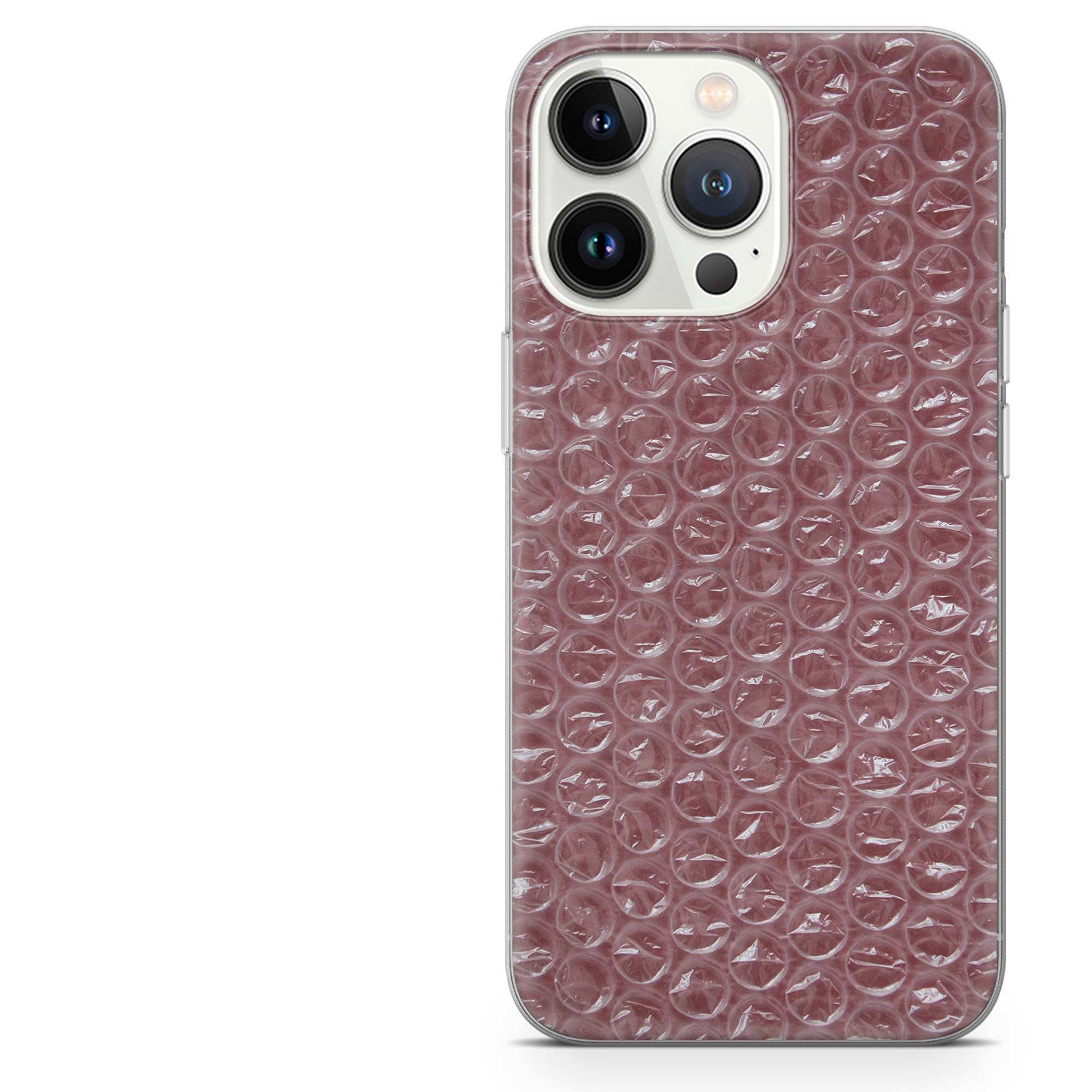 Bubble Wrap Phone Case Trendy Pop Fun Cover Fit for iPhone 14 Pro, 13