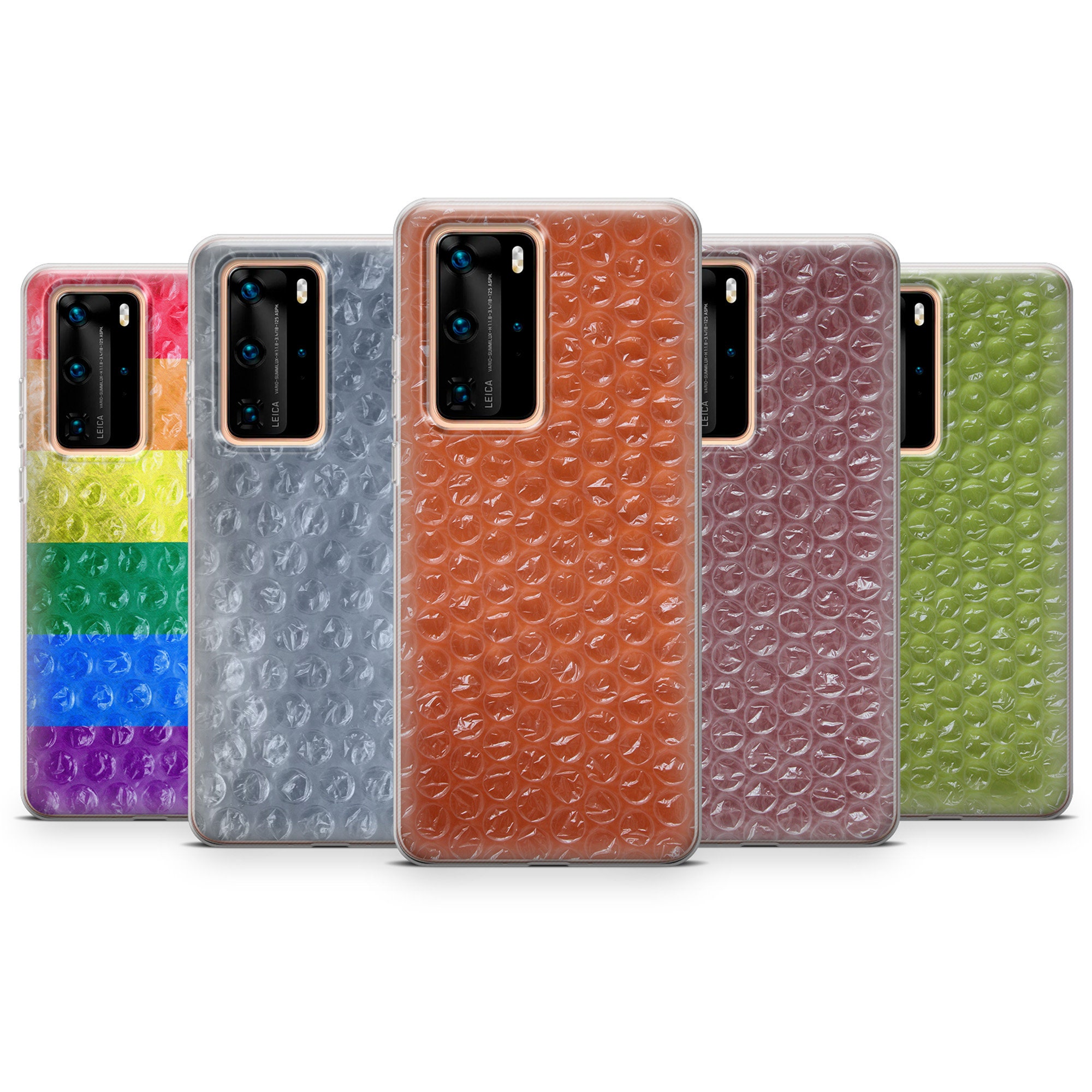 Bubble Wrap Phone Case Trendy Pop Fun Cover Fit for iPhone 14 Pro, 13