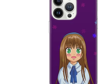Japan Anime Phone Case Cute Anime iPhone 14 pro cover fit for 14, 13, 12, 11, XR, 8+, 7 & Samsung S21, A50, A51, A53, Huawei P20, P30