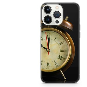 Aesthetic clock phone case time iPhone 14 cover fit for 14 Pro, 13, 12, 11, XR, 8+, 7 & Samsung S21, A50, A51, A53, Huawei P20, P30 Lite