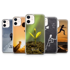 Motivation Phone Case Success Phone Cover fit for iPhone 14 Pro, 13, 12, 11, XR, 8+, 7 & Samsung S21, A50, A51, A53, Huawei P20, P30