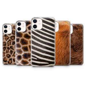 Animal Phone Case Safari Cover fit for iPhone 14 Pro, 13, 12, 11, XR, 8+, 7 & Samsung S21, A50, A51, A53, Huawei P20, P30 Lite Matte