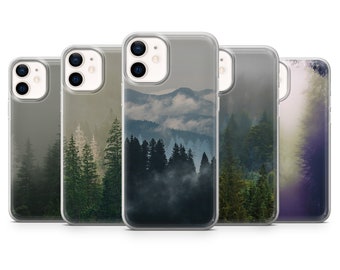 Camping Forest Phone Case Nature Woods Cover fit for iPhone 14 Pro, 13, 12, 11, XR, 8+, 7 & Samsung S21, A50, A51, A53, Huawei P20, P30 Lite