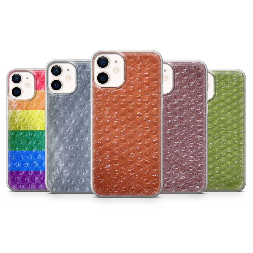Bubble Wrap Phone Case Trendy Pop Fun Cover Fit for iPhone 14 Pro, 13