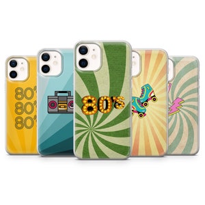 Retro Vintage Phone Case Aesthetic 80s Cover fit for iPhone 14 Pro, 13, 12, 11, XR, 8+, 7 & Samsung S21, A50, A51, A53, Huawei P20, P30 Lite