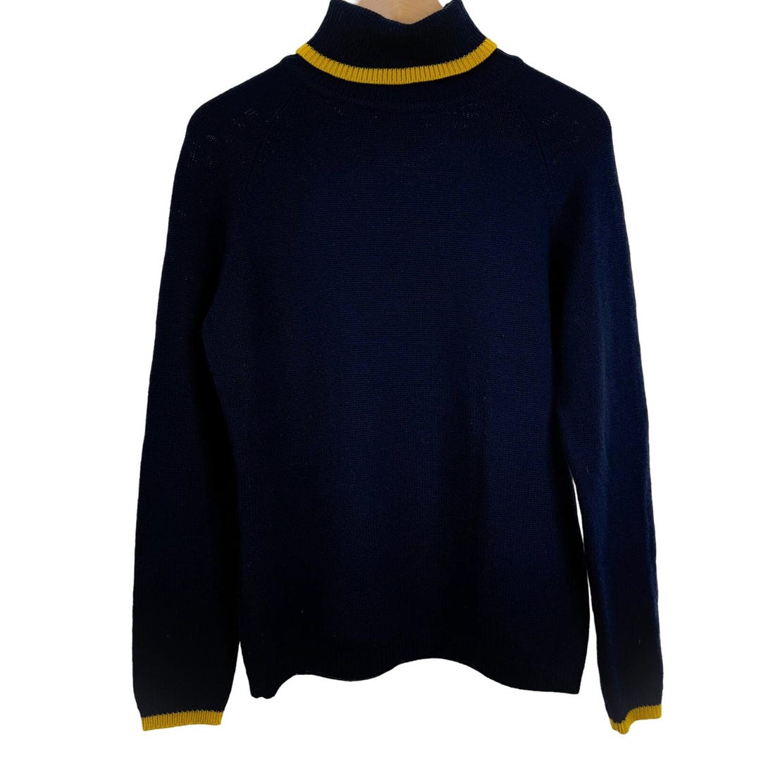 80s Knit Beige and Black Crew Neck  By Mondi
