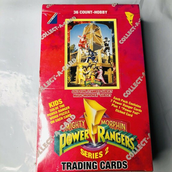 1994 Power Rangers Series 2 Trading Cards 36 pack Hobby Box Etsy