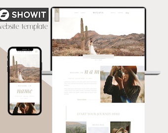 Showit Photography Website Template,  Photographer Website Template, Showit Website Template for Wedding Photographers, Wedding Landing Page