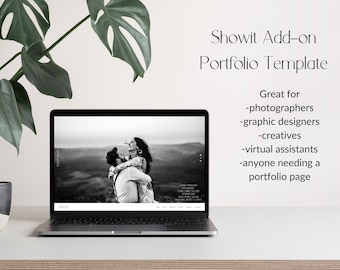 Showit Add On Portfolio Page Template, Portfolio for Photographers, Showit Website Template, Photographer Website, Online Portfolio Layout