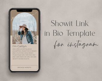 Link in Bio Showit Add-on-Seite, Instagram-Links Website-Vorlage, Showit Website-Vorlage, Landing Page-Vorlage, benutzerdefinierte Website-Vorlage