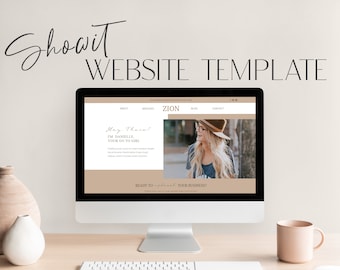 Showit Website Template, Website Template Coach, Showit Website Template Boho, Website Template für Business, Landing Page, Website Theme