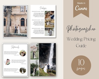 Photography Pricing and Services Guide, Photographer Guide, Wedding Guide, Photographer Marketing, Photographer Welcome Packet, Wedding