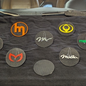 Miata &#39;89-&#39;93 (NA6) Branded Speaker Grill Cover Pairs - Custom Colors