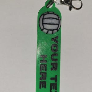 Custom 3D Printed Keychain-volleyball Keychain-volleyball Team Gifts-Team Keychain-Sports Gifts - Custom Keychain-Custom Bag Tag volleyball