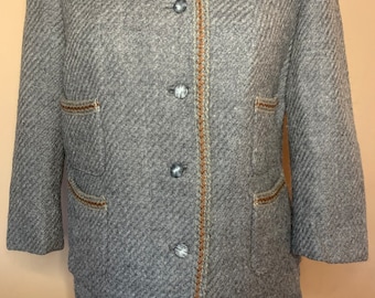 Vintage Mac Kenna Ropa de la Quinta Avenida Traje de lana MCM 1960s Traje de mujer Pequeño / Mediano