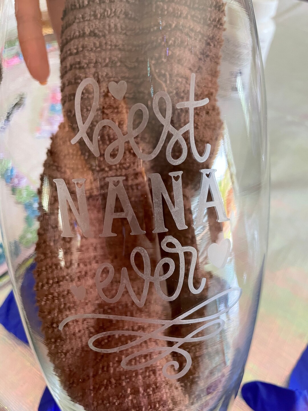 Personalized Glass Vase Etsy