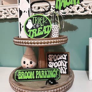 Ghost Tiered Tray | Halloween Tiered Tray | Halloween Decor | Spooky Decor | Trick or Treat | Halloween | Tiered Tray
