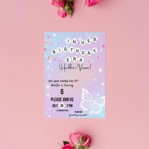 In My Birthday Era Invitation | Custom Birthday Invite in My Birthday Era | In Her Birthday Era | Eras Invitation | Friendship Bracelet |