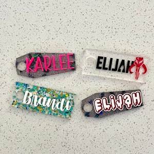 Personalized Stanley Name Tag | Stanley Name Plate |  Tumbler Plate Topper | Stanley Lid Tag | Custom Acrylic Name Tag | Acrylic Name Plate