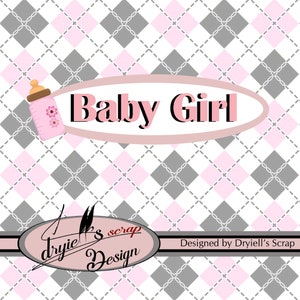 Baby Girl 24 feuilles imprimables Format A4 designed by Dryiell's Scrap image 9