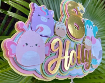 squishmallow cupcake toppers