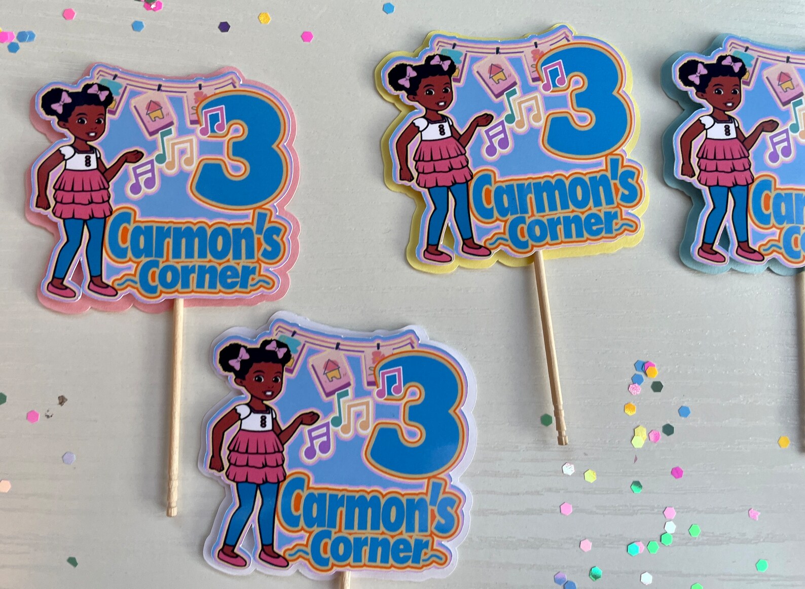 Gracie's Corner Cake Topper Gracie's Corner 3D Etsy