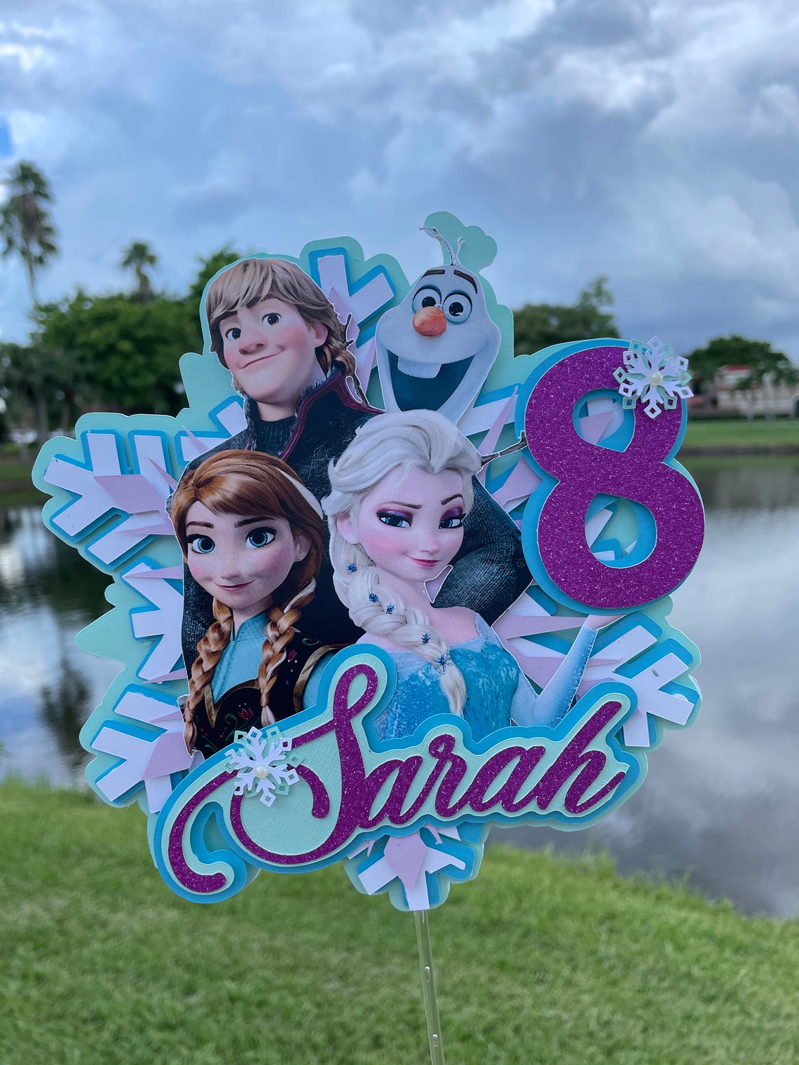 Frozen Cake Topper Frozen Cake topper Frozen birthday Etsy