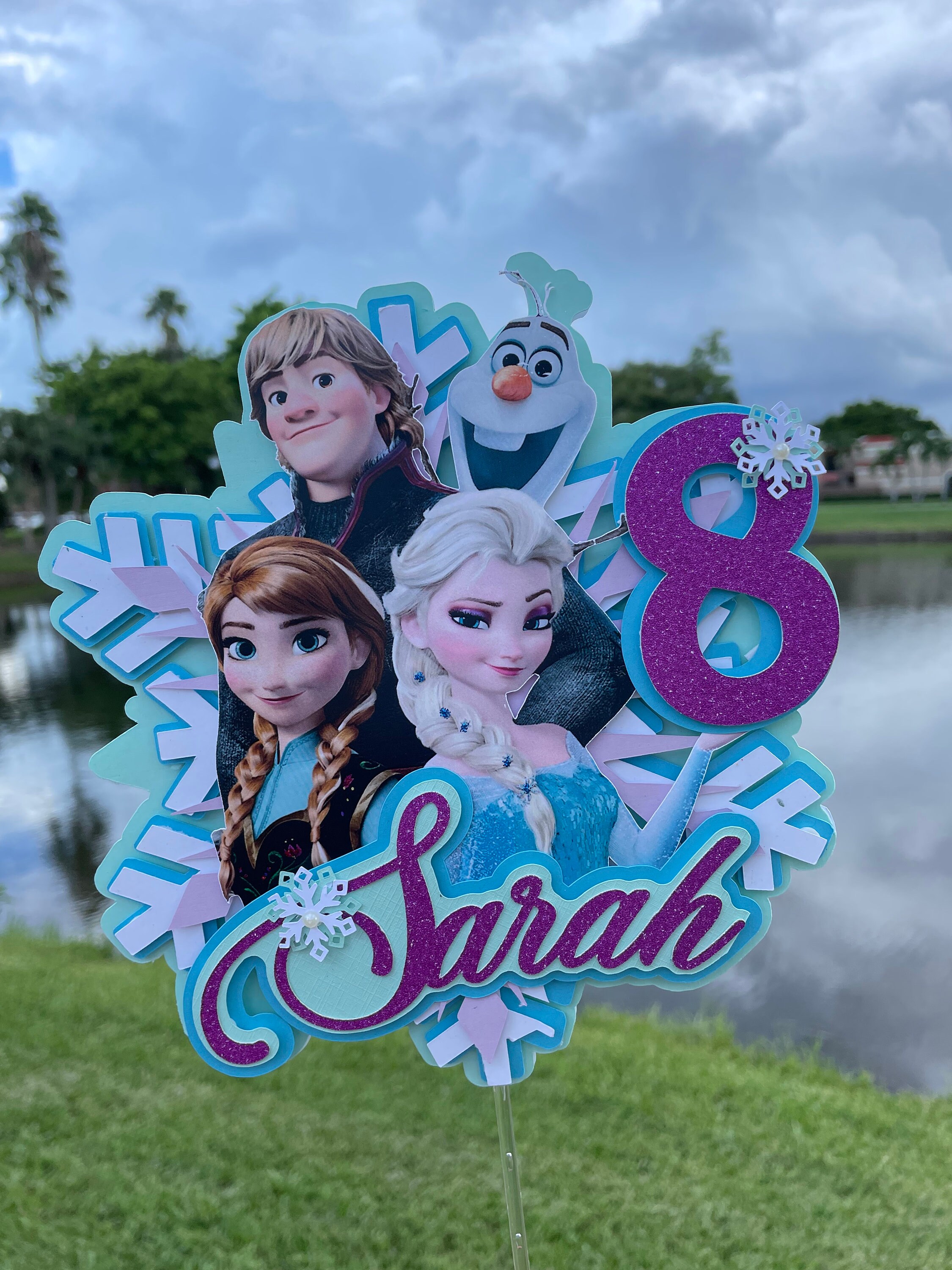 Frozen Cake Topper Frozen Cake topper Frozen birthday Etsy