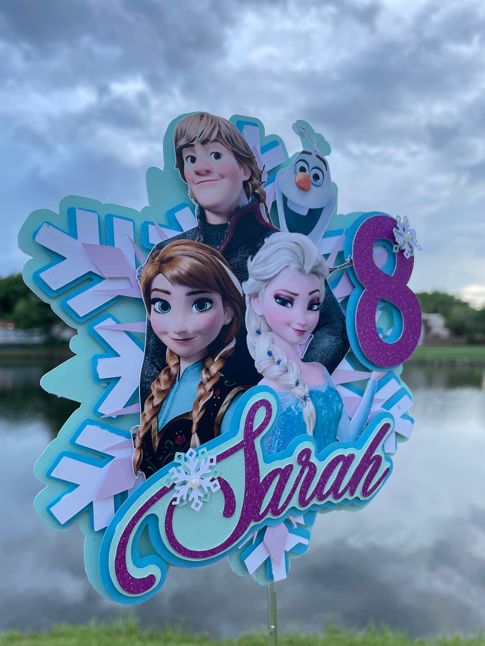 frozen-cake-topper-frozen-cake-topper-frozen-birthday-etsy