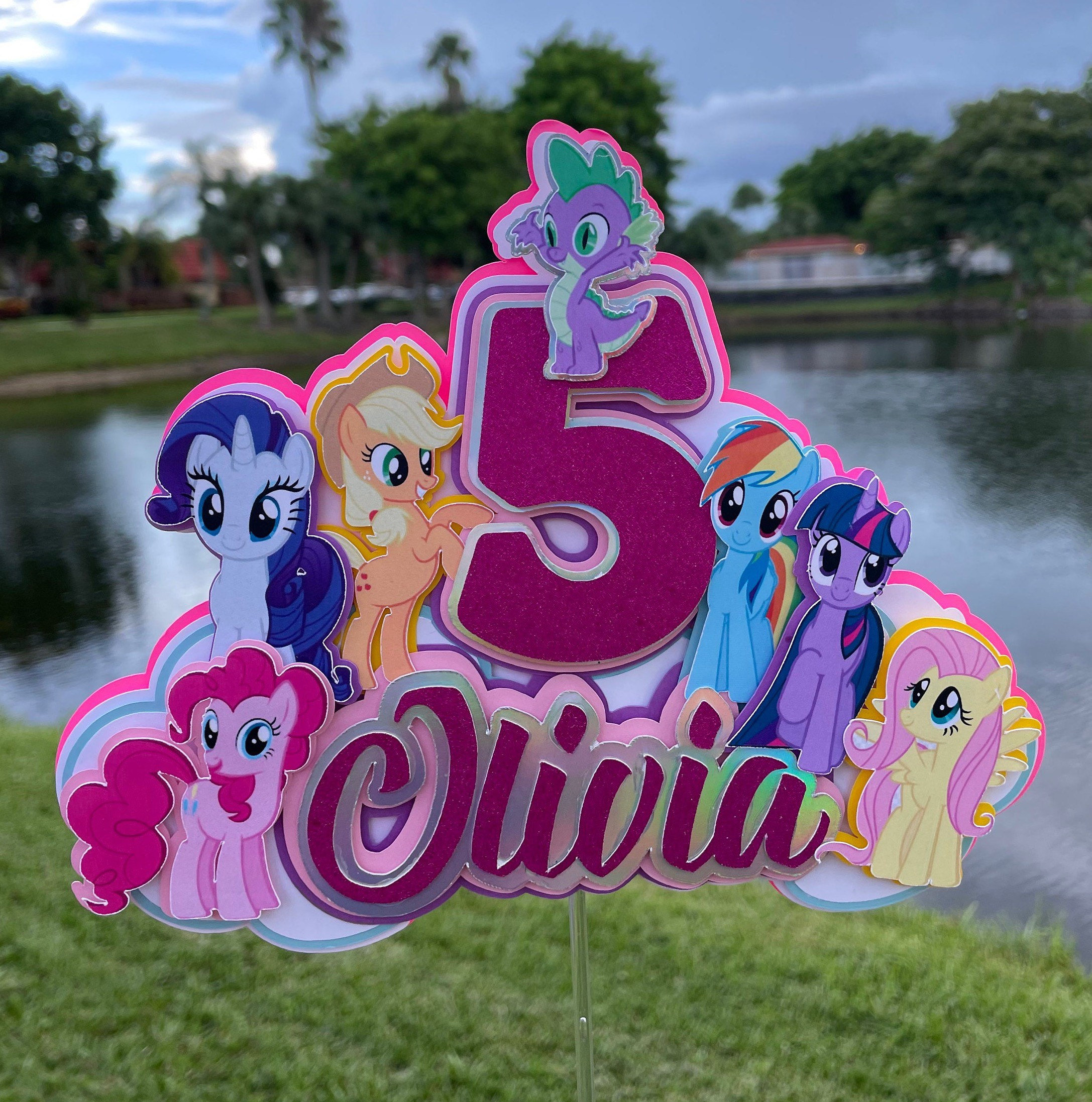 My little pony cake topper My little pony birthday cupcake | Etsy