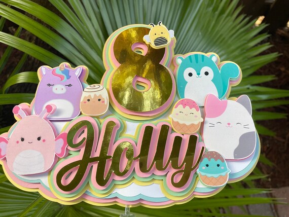 Squishmallow Cake Topper Decoración de 
