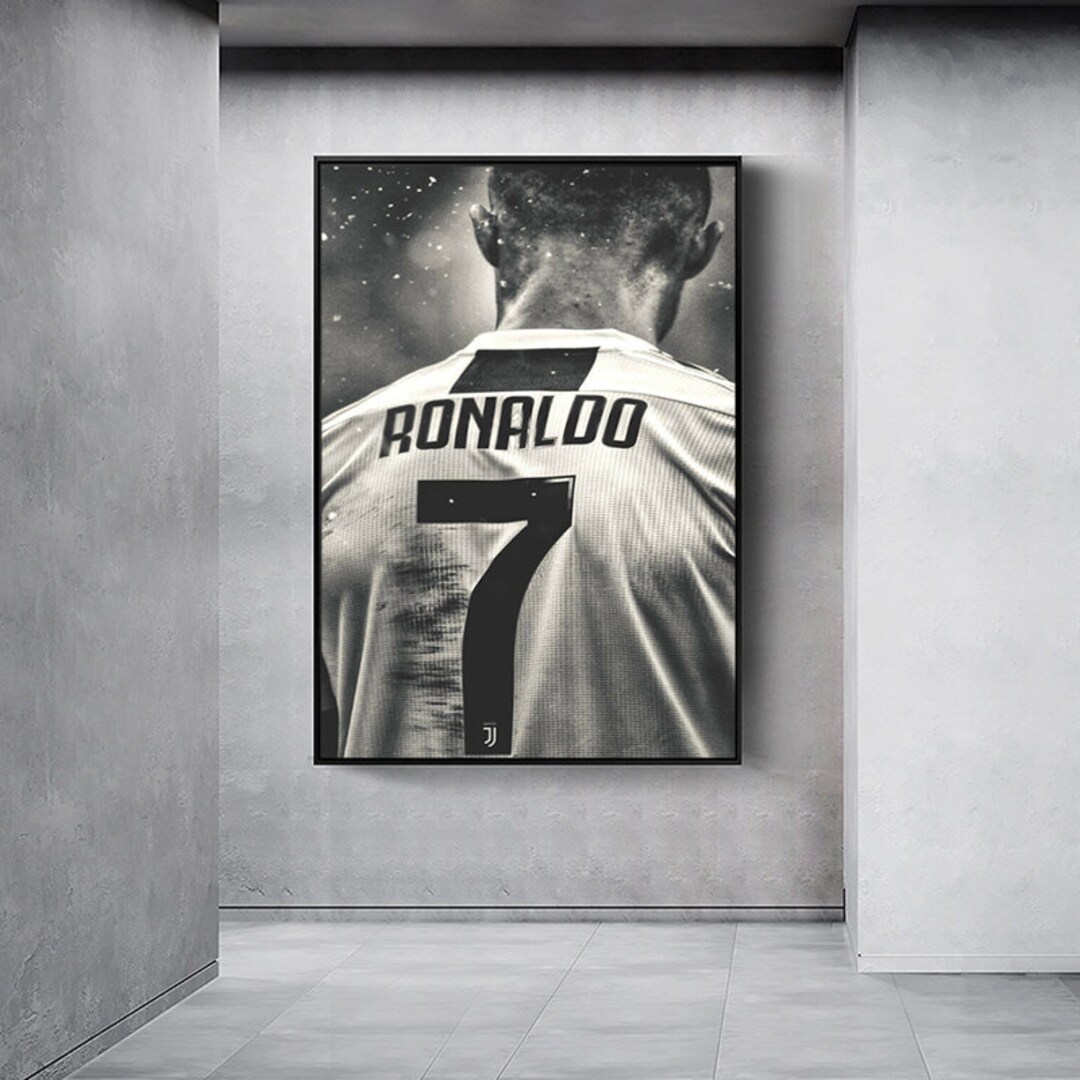 Football Superstar Friendship Canvas Painting Ronaldo and Messi